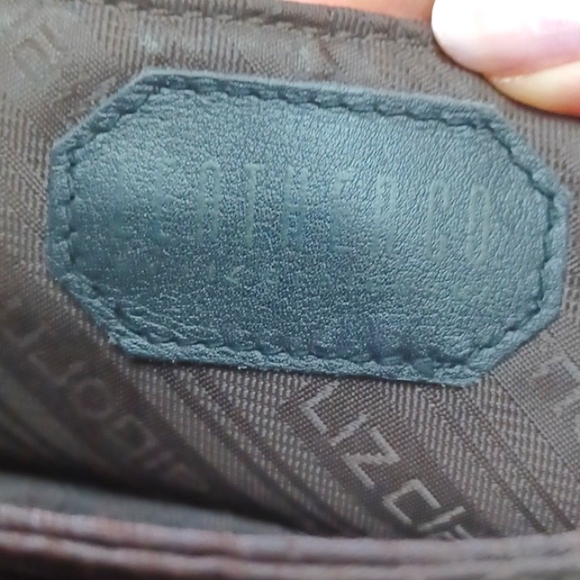 Liz Claiborne Leather& Linen Blend Crm/Brn X-Body/Shoulder Bag Numerous Sections - Picture 13 of 15